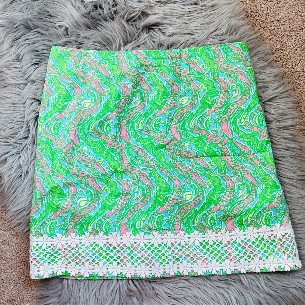 Lilly Pulitzer alligator skirt